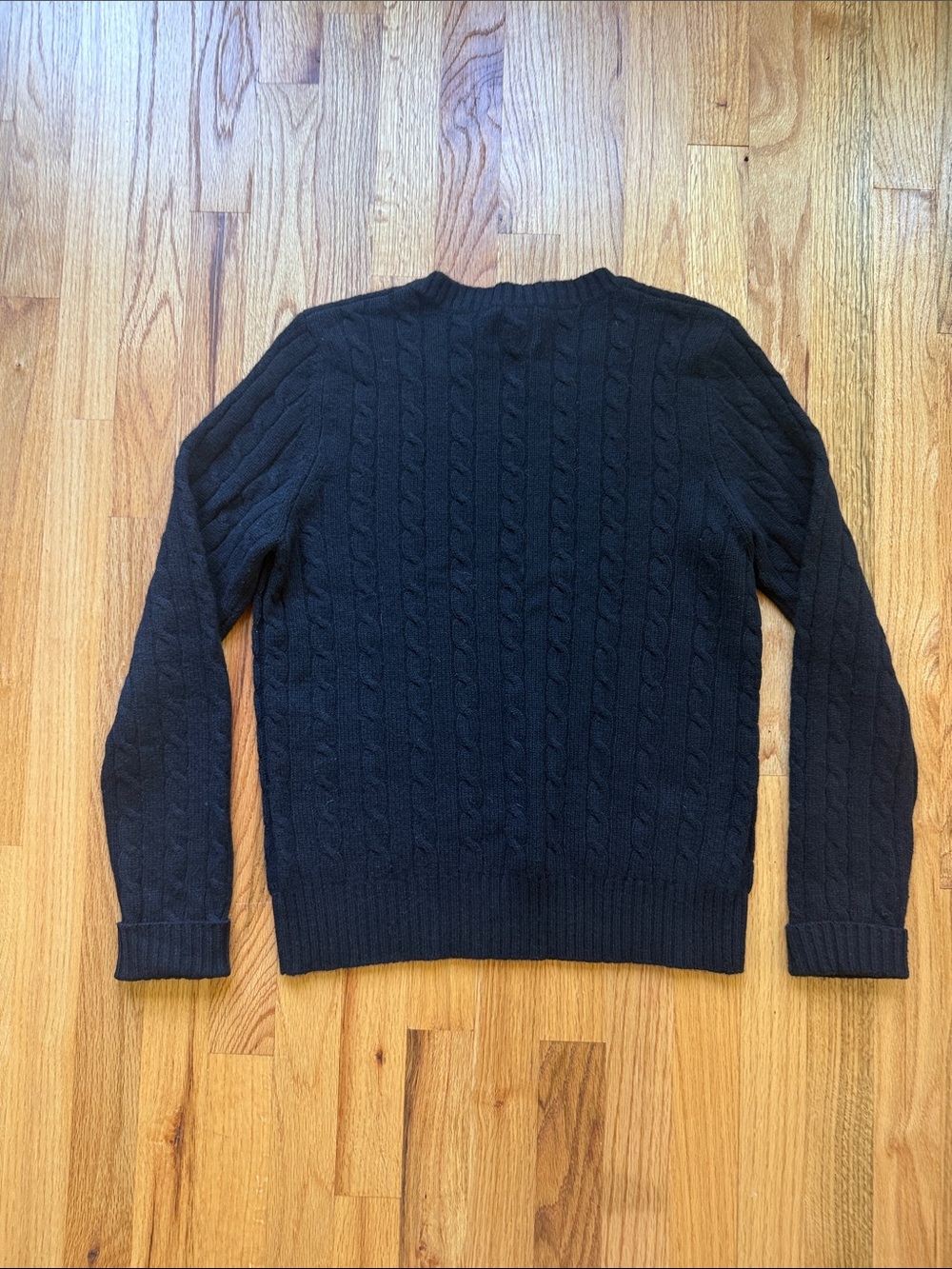 George Black Cable-Knit Crewneck Sweater 100% Cashmere - Picture 5 of 5